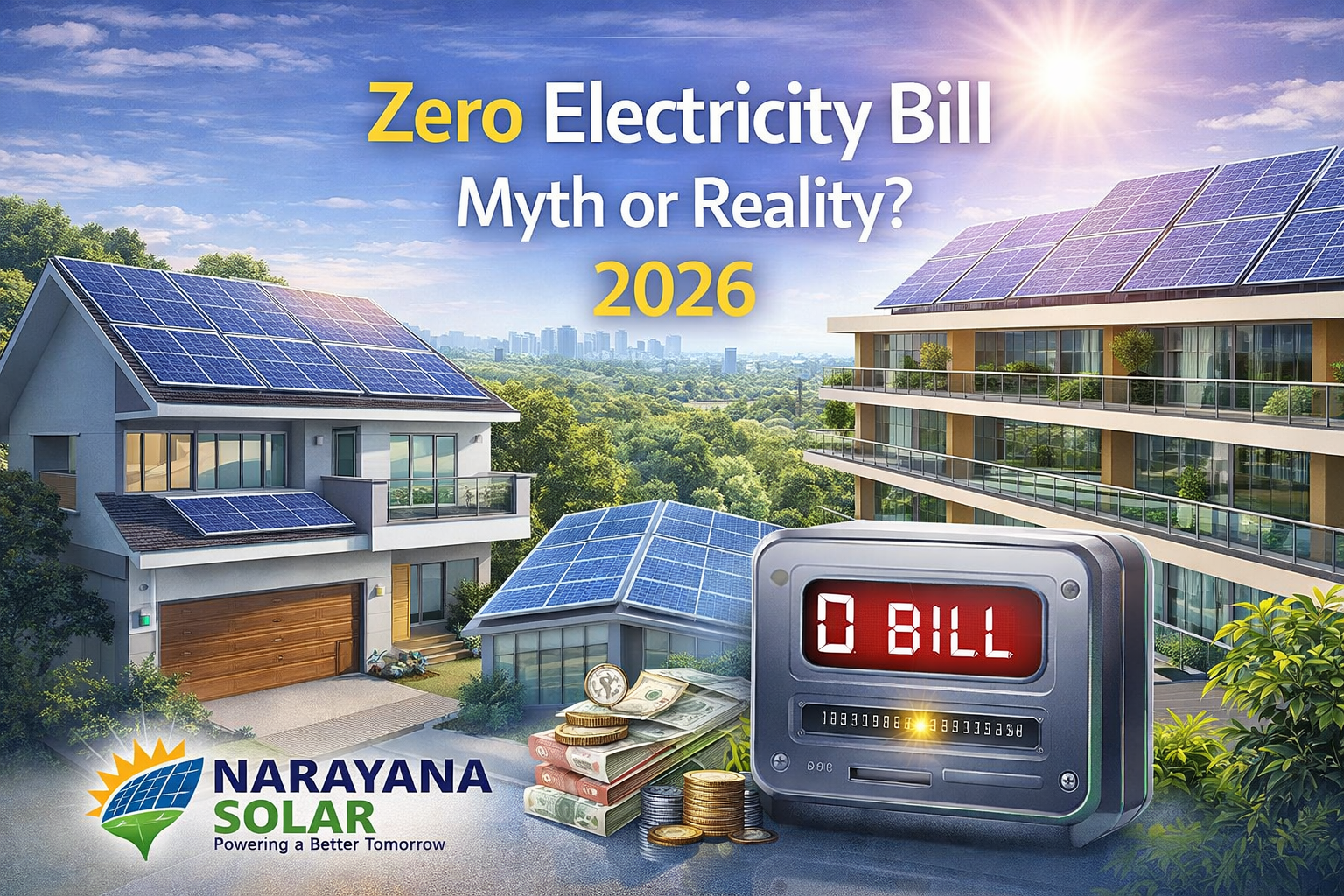 Zero Electricity Bill with Solar
