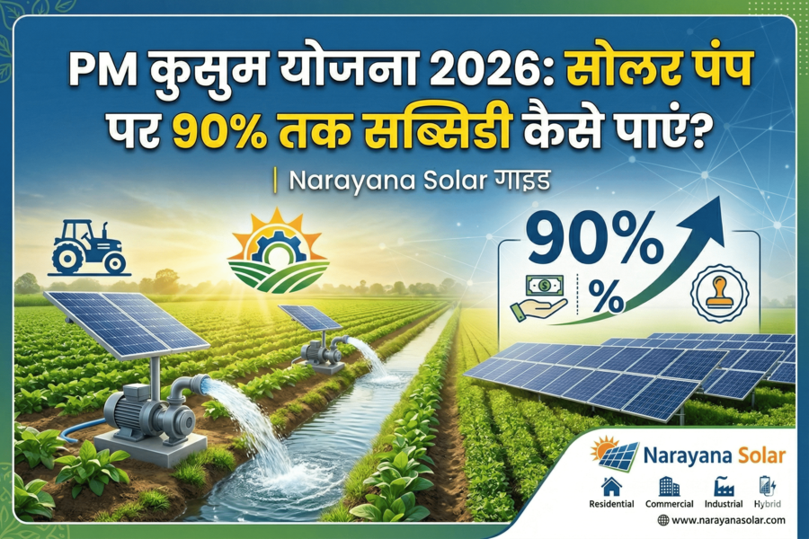 PM कुसुम योजना 2026: सोलर पंप पर 90% तक सब्सिडी कैसे पाएं